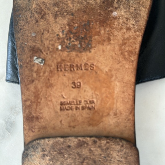 HERMÈS black H sandals - Picture 9 of 9